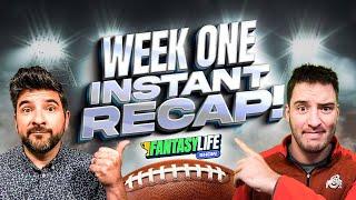 Fantasy Football Week 1 Instant Recap! | Rankings, Early Waiver Wires and More!