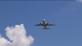 Airbus A320 Fly By - Royalty Free Aircraft HD Stock Video Footage.