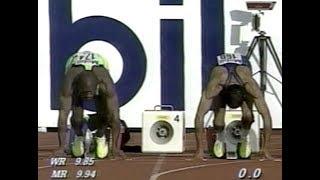 Dennis Mitchell vs. Tim Harden - Men's 100m - 1996 Bislett Games