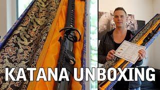 Katana Unboxing Tenno Annei the samurai sword from Turbo Torben Katana sword fighting