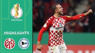 Ingvartsens Traumtor erlöst Mainz | Mainz 05 - Bielefeld 3:2 | Highlights | DFB-Pokal 2. Runde