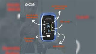 LOOKEE® Fingertip Pulse Oximeter | Monitor Blood Oxygen Saturation Level and Pulse Rate