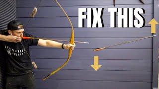 How To Quickly Fix Poor Arrow Flight (Traditional archery arrow tuning)