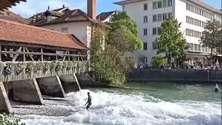 Action am Fluss: Beobachte die Surfer bei der Mühleschleuse in Thun! Part 2