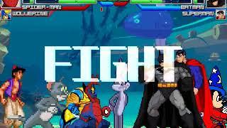 NICK54222 MUGEN: Team Spider-Man VS Team Batman