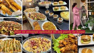 Hi tea party 13 Dishes in one  || Buffalo bombs || Bread patties || Chicken pakora || candy dessert