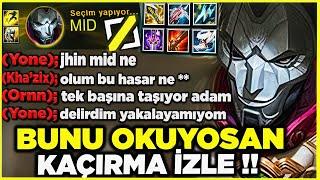 SCRİPT GİBİ JHİN OYNADIM !! ERİYECEKSİNİZ !! JHİN MİD !! | Ogün Demirci