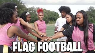 BROOKLYN COACHES A FLAG FOOTBALL TEAM W/ REGINAE CARTER *WE WON*