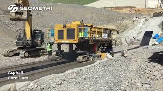 Revolutionizing Dam Construction | Asphalt Core Dam Machine by Geometri Makina