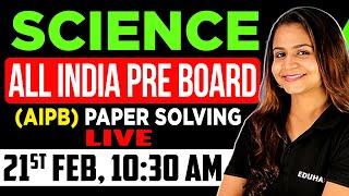 ALL INDIA PRE BOARD (AIPB) | PAPER LIVE SOLVING | SCIENCE CBSE 2023 | KRUSHI MA'AM EDUHAP