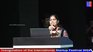 #ISF2024 Inauguration of the International Startup Festival 2024 Susmita Nandi TCG Lifesciences