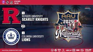 AAU Division III College Club Hockey Nationals - Rutgers University vs Columbia University