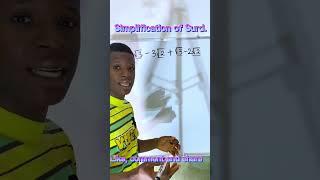Simplification of surds
