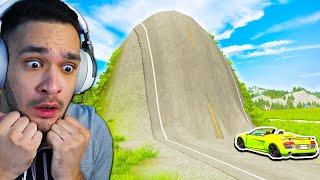 SUPER CARRO vs LADEIRA GIGANTE no BeamNG.drive!