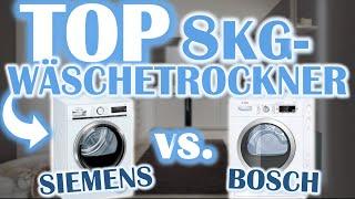 DER BESTE WÄRMEPUMPENTROCKNER - Siemens vs. Bosch | 8KG Trockner Vergleich