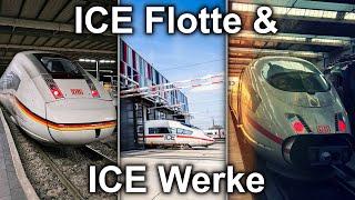 Die ICE Flotte und wo sie Instand gehalten wird | ICE 1 bis ICE L, Aktuelle & Zukünftige ICE Werke