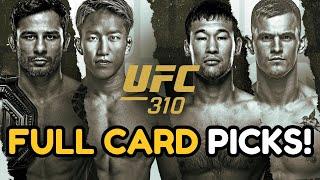 My UFC 310 Pantoja vs Asakura Full Card Predictions & Breakdowns