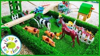 THE FIELD! Toy Trains and FARM ANIMALS? YES! Thomas and Friends Toy Trains