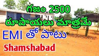 2500 per sq yard near Shamshabad |గజం కేవలం 2,500 రూపాయలు మాత్రమే శంషాబాద్ దగ్గర |open plot for sale