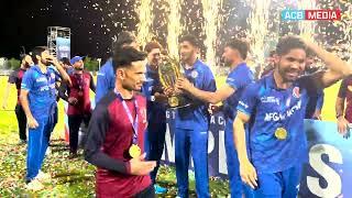 AfghanAbdalyan Lift the ACC Emerging Teams Asia Cup Trophy