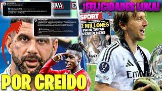 RETRATADO POR ANDAR DE FANFARRÓN ¡CALLATE YA JOSE ALVAREZ!  27 TITULOS DE LUKA MODRIC LEYENDA