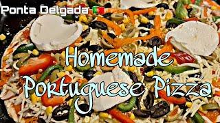 Homemade Portuguese Pizza, original made by mother portuguese