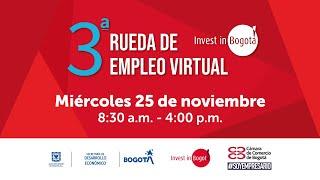 3ª Rueda de empleo virtual de Invest in Bogota