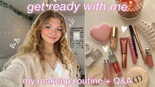 GRWM! my everyday makeup routine!! Q&A + GIRL TALK advice on youtube, relationships, & high school!