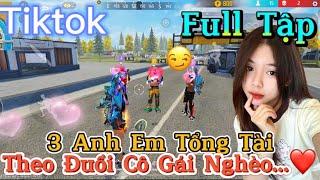 Tik Tok Free Fire | Phim ngắn: ''3 Anh Em Tổng Tài theo đuổi cô gái nghèo | Bé Quỳnh FF