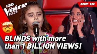 MOST VIEWED Blind Auditions of The Voice Kids worldwide!  | Top 10 (2022 update)