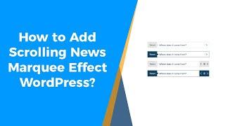 How to Add Scrolling News in WordPress Newspaper Website?