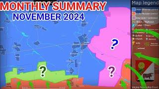 Monthly summary of advances in Ukraine [November 2024]