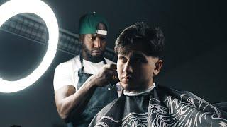 BLACK AND WHITE HAIRCREATION | Cinematic Barber Promo Video