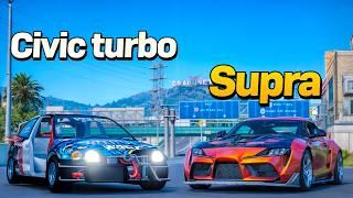 Usamos Un Civic Turbo Para Apostar 30M VS Un Supra MK5