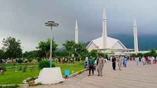 Faisal Mosque Islamabad travel Vlog Beautiful View Islamabad Faisal Mosque