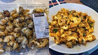 How to cook whelks; Butter and Scallion Spicy Stir-Fried Whelk Meat; 黄油香葱爆炒海螺肉