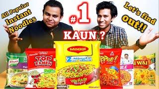 Maggi Better than other Popular Instant Noodles??? || Review and Recipe | The Food Logic