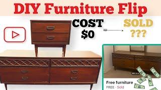 DIY Refinished Furniture | Refinished Mid Century Modern Furniture| Vintage Furniture Makeover