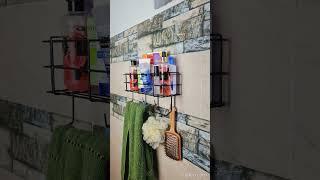 Stylish Wall-Mounted Storage Rack by DreamsDecor.pk Declutter Your Bathroom in Seconds #organization