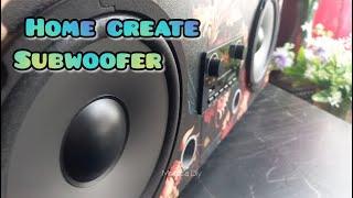 How to make high tach subwoofer speaker from cardboard step by step