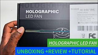 3D Holographic Led Display Fan || Unboxing +Review +Tutorial