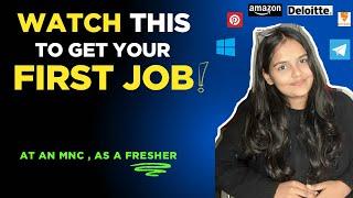 How to Get Your First Job at an MNC | Fresher Job Tips & Tricks for 2025 #ey #hiring #jobsearch