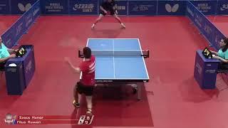 Amazing rally: Hunor Szocs - Ruwen Filus. Table Tennis