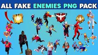 Fake enemies character png pack download for youtube thumbnail editing like zara ff