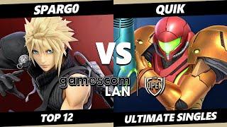 gamescom - Spargo (Cloud) Vs. quiK (Samus) Smash Ultimate - SSBU