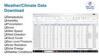 Download Weather & Climate Data