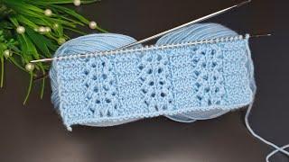 İki şiş kolay örgü yelek,süveter örgü model anlatımı ️Eays crochet knitting patterns