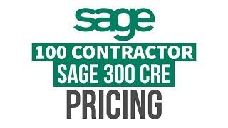 Sage 100 Contractor Pricing & Sage 300 (PRICING)