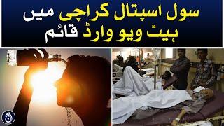 Heat wave ward established in Civil Hospital Karachi - Aaj News