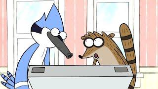 Rigby Roba su Regalo de Benson UN SHOW MAS CAPITULOS COMPLETOS EN ESPAÑOL LATINO